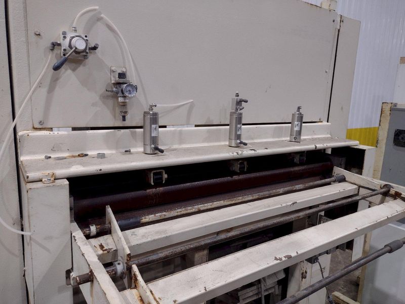 48” WIDE x 30 HP MECHANICAL IN-LINE COIL PRESS & SHEAR WITH PLC VARIABLE SPEED DRIVE: STOCK #229