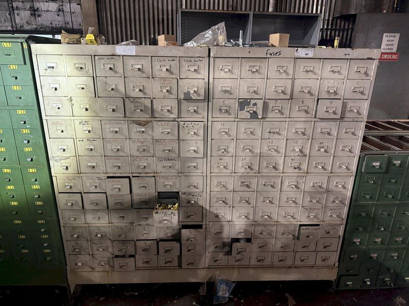 144 DRAWER STORAGE CABINET: STOCK 17387
