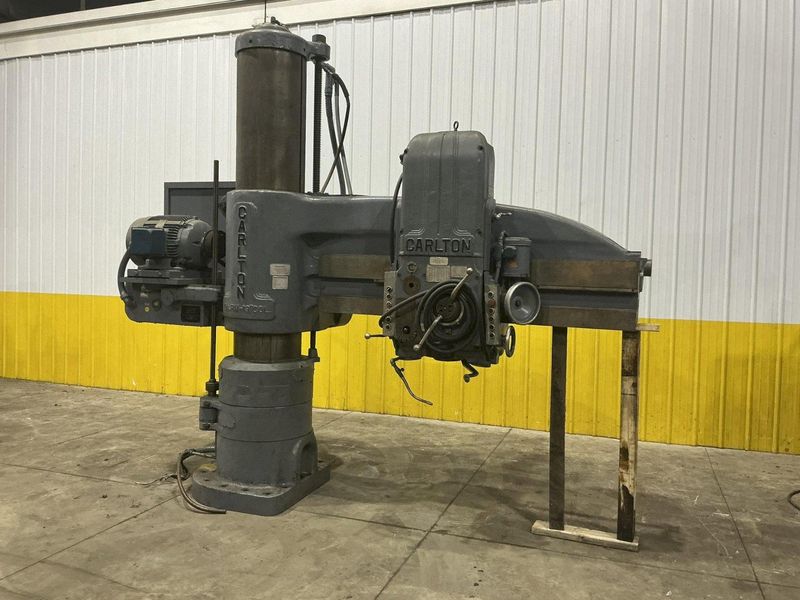 6' X 19" CARLTON HEAVY DUTY RADIAL DRILL: STOCK #11080