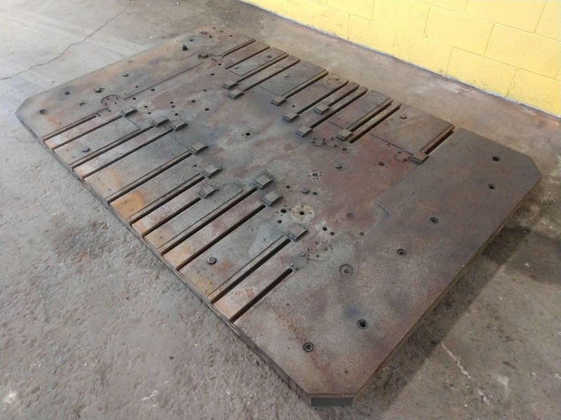 96" X 60" T-SLOTTED BOLSTER PLATE / LAYOUT SURFACE PLATE: STOCK #12680