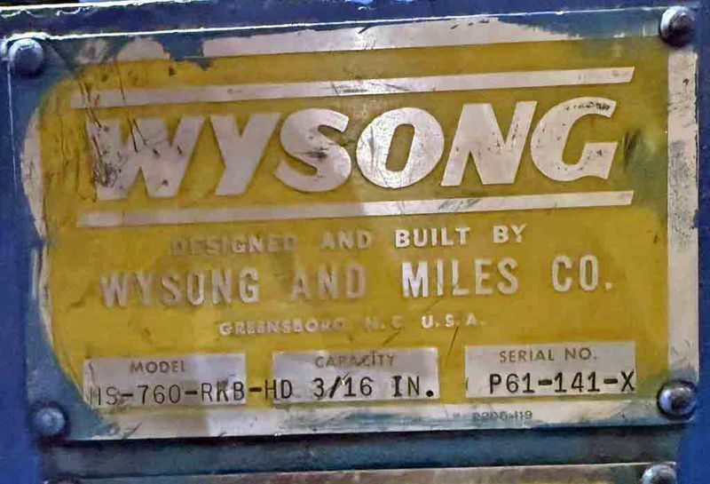0.187" x 5' Wysong Hi Speed Shear