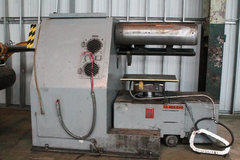 20,000 LBS X 42' AUTOMATIC FEED MOTORIZED COIL REEL & CAR: STOCK #64188