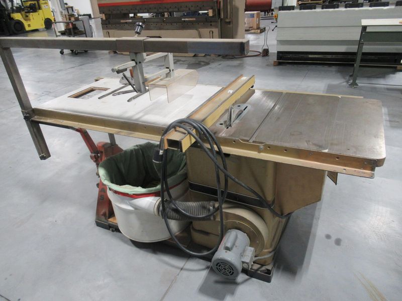 Powermatic Model 66 Tilting Arbor Table Saw, 10" 48" Fence, Dust Collector, Portable