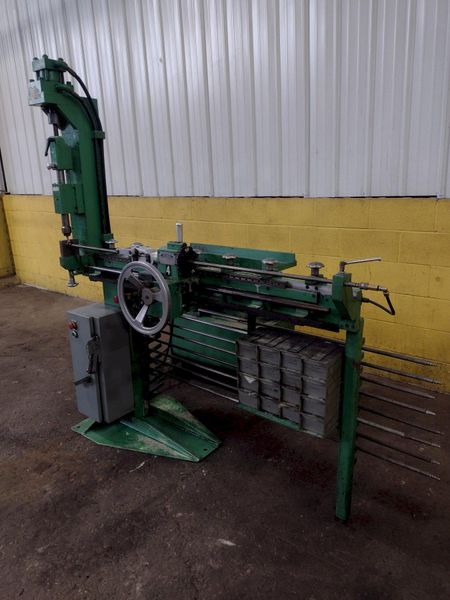 4-1/8" X 48" CARSON MODEL CHP-1H TUBE END PUNCH FORMING MACHINE: STOCK 17891