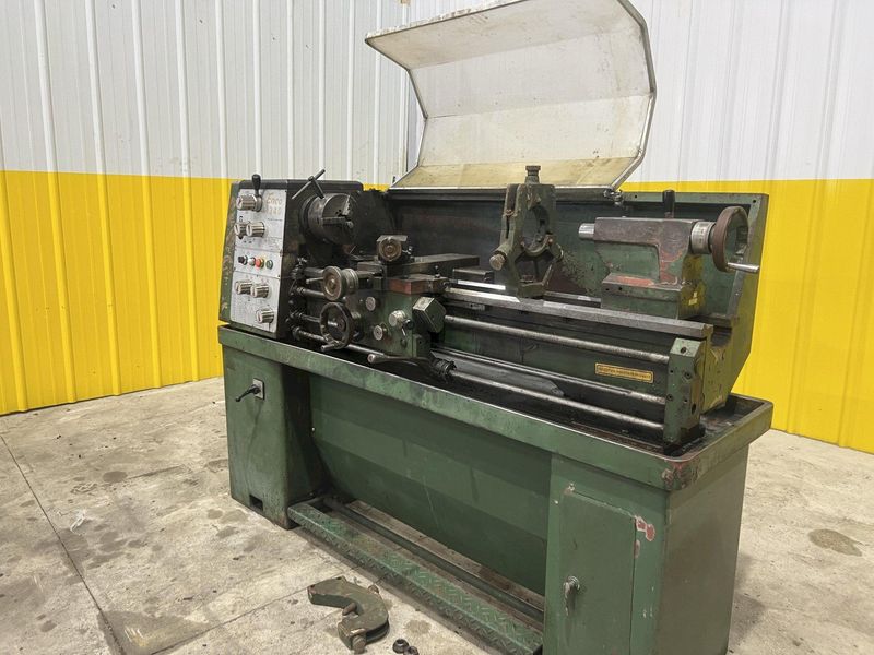 13" X 40" ENCO MODEL #1340 GAP BED ENGINE LATHE, 1.375" HOLE: STOCK #20717