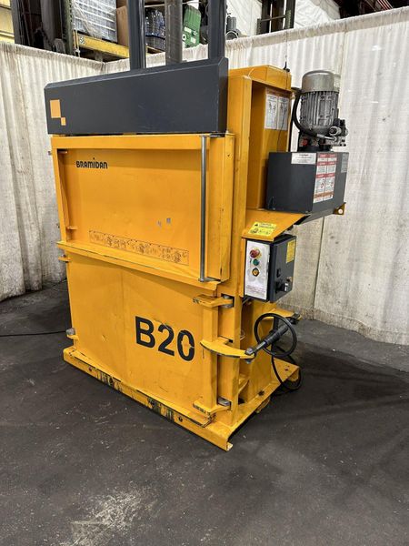 48" X 30" BRAMIDAN MODEL # B20 CARDBOARD BALER: STOCK #78021