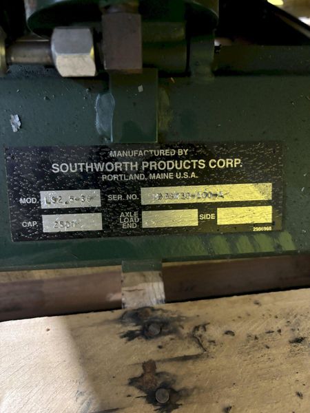 2500 LBS X 48" X 44" SOUTHWORTH MODEL #LS2.5-36 BACKSAVER  HYDRAULIC SCISSOR LIFT & TURN TABLE,