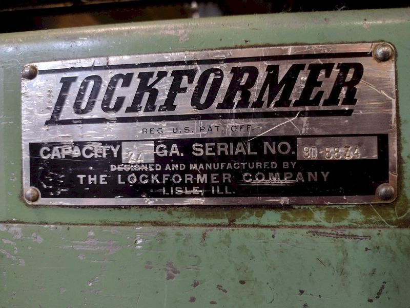 24 GAUGE LOCKFORMER DOUBLE HEAD DUPLEX ADJUSTABLE ROLLFORMER: STOCK #17020