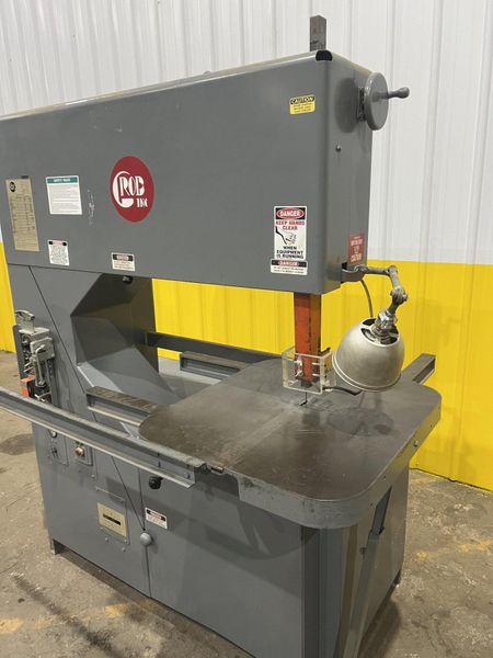 36" GROB MODEL #4V-36 VERTICAL BAND SAW: STOCK 19834