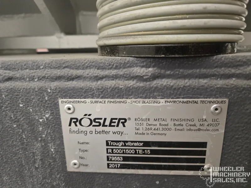 2017 ROSLER R 500/1500 Tub Style Vibratory Finisher #8188