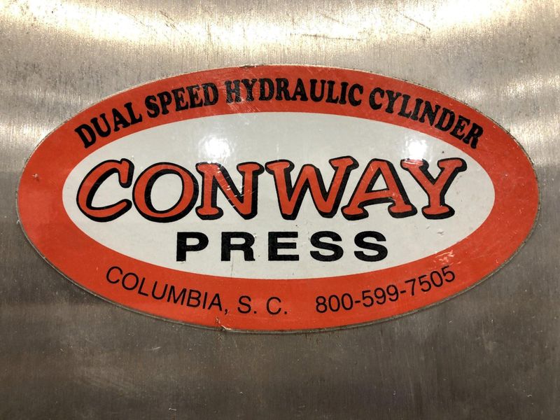 50 TON CONWAY MODEL B-50-BHD HYDRAULIC C FRAME PRESS: STOCK 17265