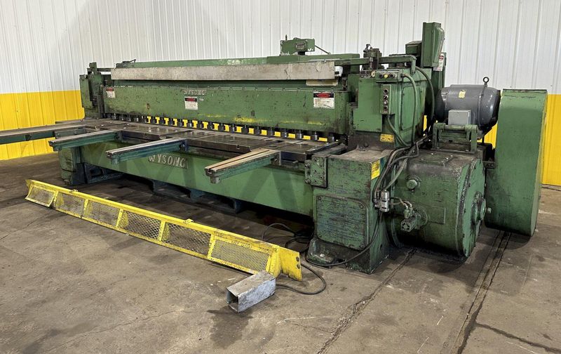 12' X 1/2" WYSONG MODEL #1250 MECHANICAL POWER SQUARING SHEAR: STOCK #19618