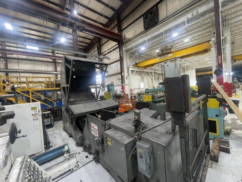 20,000 lbs. x 72 inch USED COE PRESS EQUIPMENT COIL CRADLE STRAIGHTENER FOR SALE, MODEL# CPCC-20