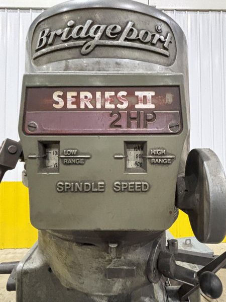 2 HP BRIDGEPORT SERIES II SPECIAL VERTICAL RAM TYPE KNEE MILL: STOCK #22466