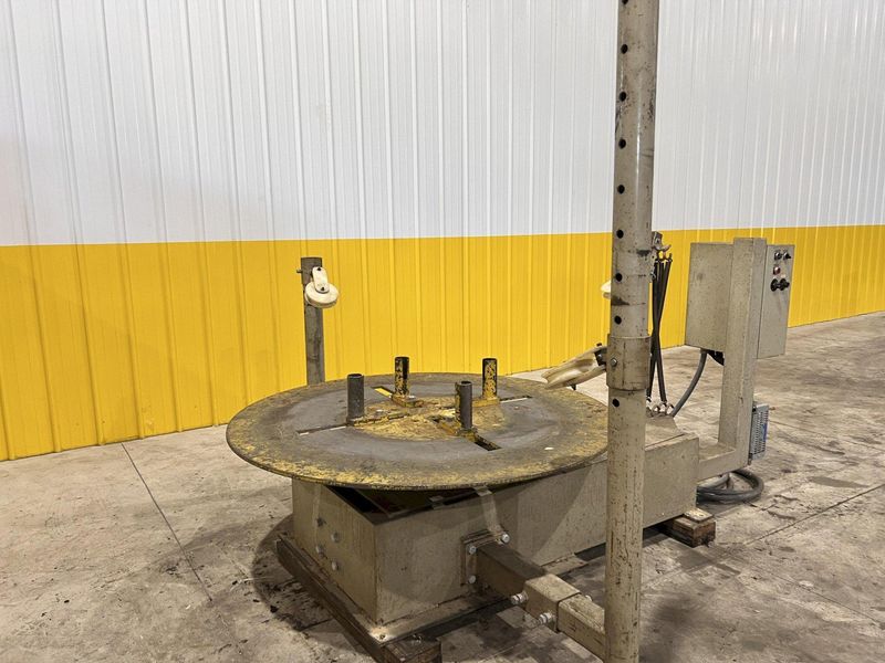 5,000 LB DTI MODEL #5003 HORIZONTAL PALLET TYPE MOTORIZED COIL REEL: STOCK #20119