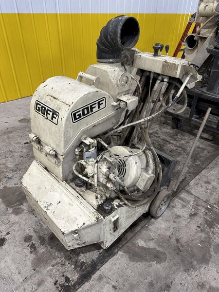 13" WIDE X 15 HP GOFF MODEL #15E13 PORTABLE SURFACE & FLOOR SHOT BLASTER & DUST COLLECTOR: STOCK