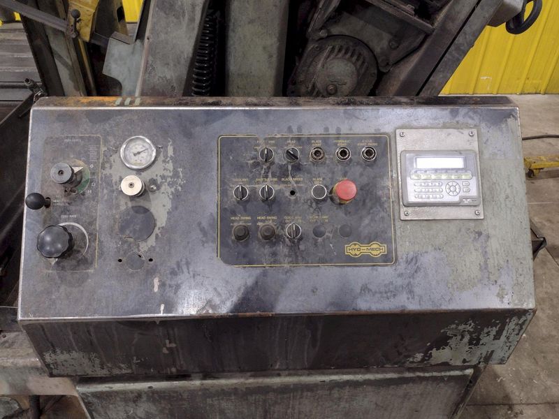 16" x 16" HYD-MECH MODEL #M-16A AUTOMATIC HORIZONTAL BANDSAW WITH POWER MITRE SWIVEL: STOCK #234