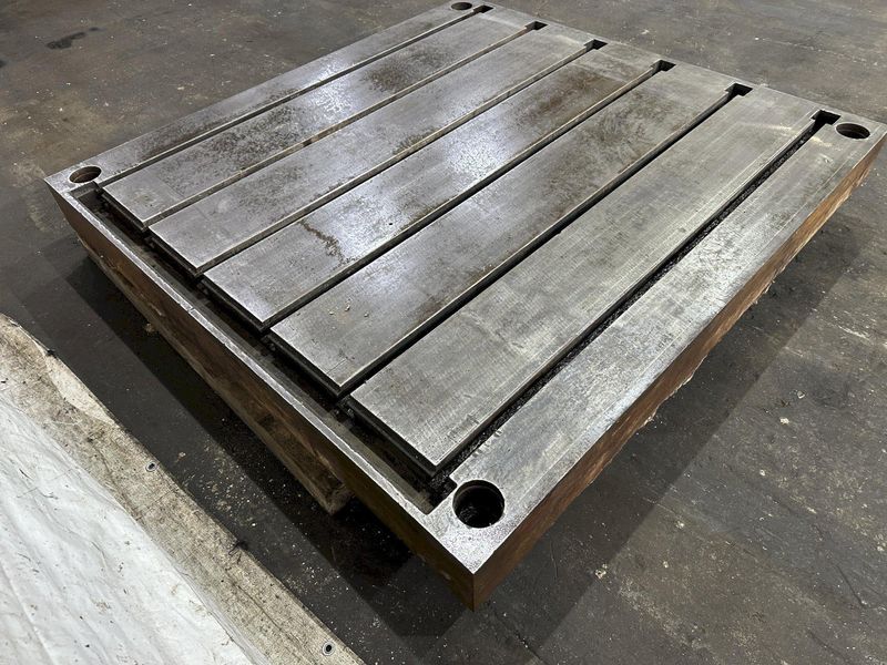 66" X 62" X 6" LAKE SHORE T-SLOTTED FLOOR PLATE: STOCK #78749