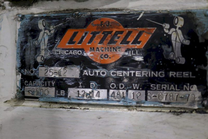 2500 LBS X 12" LITTELL MODEL #25-12 COIL REEL: STOCK #73732