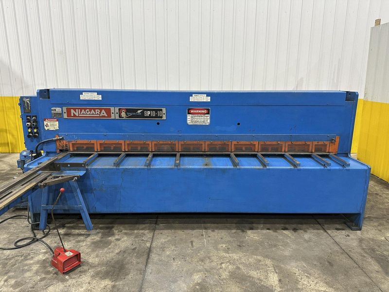 10' X 10 GAUGE NIAGARA MODEL #SPARTAN SP10-10 HYDRAULIC SHEAR: STOCK #22633