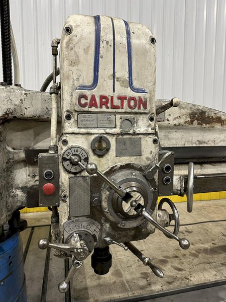 5' X 11" CARLTON MODEL #1A RADIAL DRILL WITH EXTRA VERTICAL TRAVEL: STOCK #21962