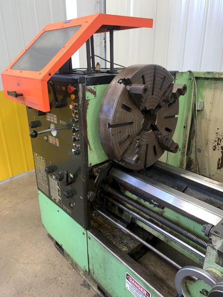25" X 120" DOALL ROMI MODEL 25H GAP BED ENGINE LATHE W/ 4" HOLE: STOCK #12892