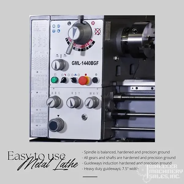 14" x 40" High Speed Geared Head Precision Toolroom Metal Lathe