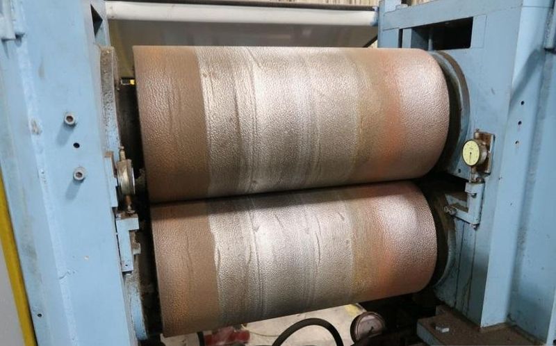 24" WIDE METAL EMBOSSING ROLLS EMBOSSER: STOCK #12079