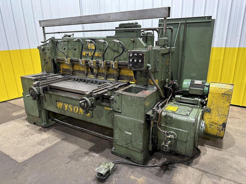 4' x 3/16" WYSONG MODEL #748 MECHANICAL POWER SHEAR: STOCK #19041