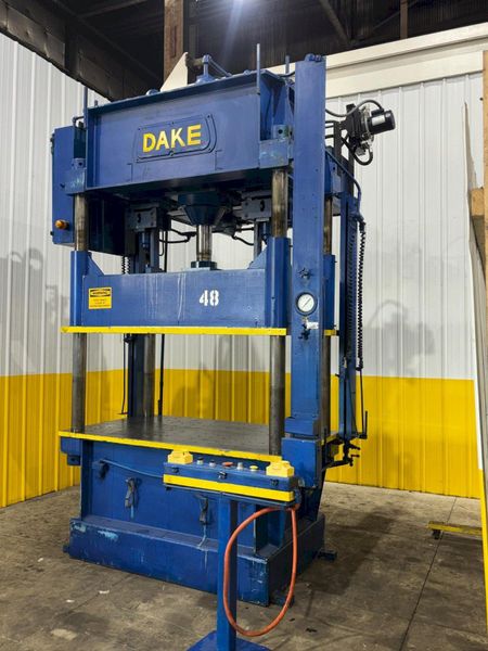 75 TON DAKE MODEL #18-558 HYDRAULIC 4-POST PRESS,  23" STROKE: YOBRO #24084
