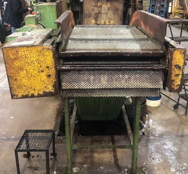16" x 9' PRAB Steel Belt Scrap Conveyor