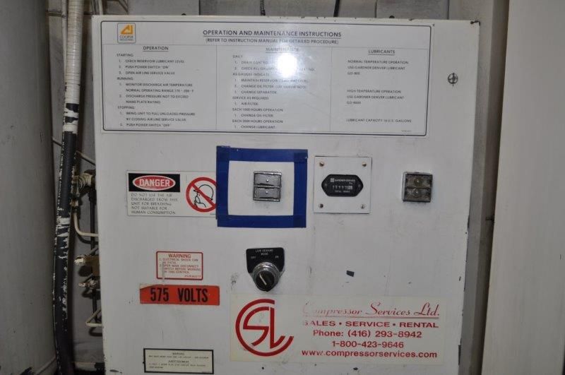 50 HP GARDNER DENVER ELECTRA SAVER II ROTARY SCREW AIR COMPRESSOR
