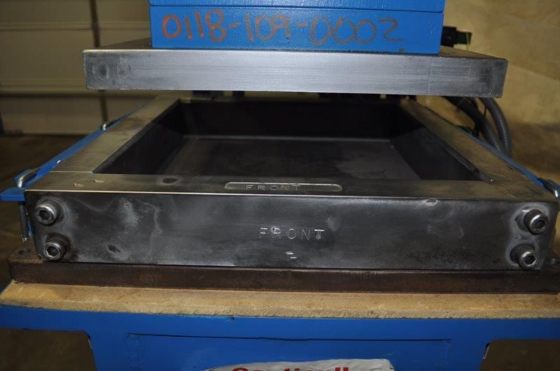 15 TON STOCKMEIER / SHAR HEATED PLATEN HYDRAULIC PRESS