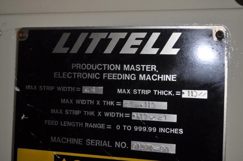 20,000 LB x 24" x .110" LITTELL SERVO FEED LINE