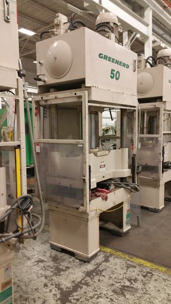 50 TON GREENERD 4 POST HYDRAULIC PRESS