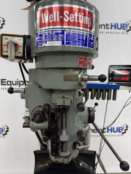 Well-Setting 9″ x 49″ Vertical Milling Machine w/ Enco DRO