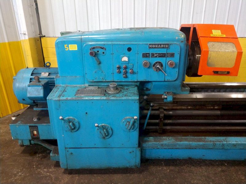 25" X 144" MONARCH SERIES 80 MODEL 2516 HEAVY DUTY ENGINE LATHE, 3" HOLE: STOCK #14833