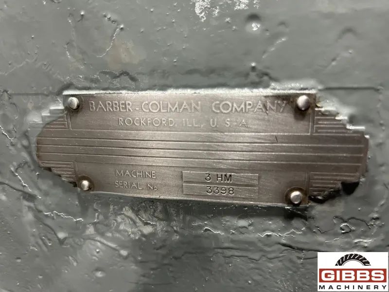 BARBER COLMAN #3 - Gear Hobber
