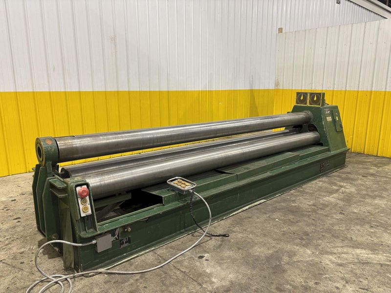 12' X 1/4" ROUNDO MODEL #PS-205 DOUBLE PINCH HYDRAULIC 3 ROLL PLATE ROLL: STOCK #23118