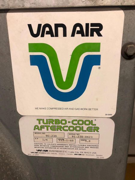 VAN AIR REFRIGERATED AIR DRYER