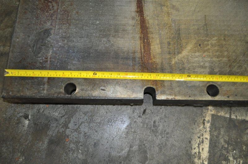 72" X 48" x 3" Bolster Plate