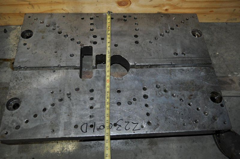 36" X 25" X 3" Bolster Plate