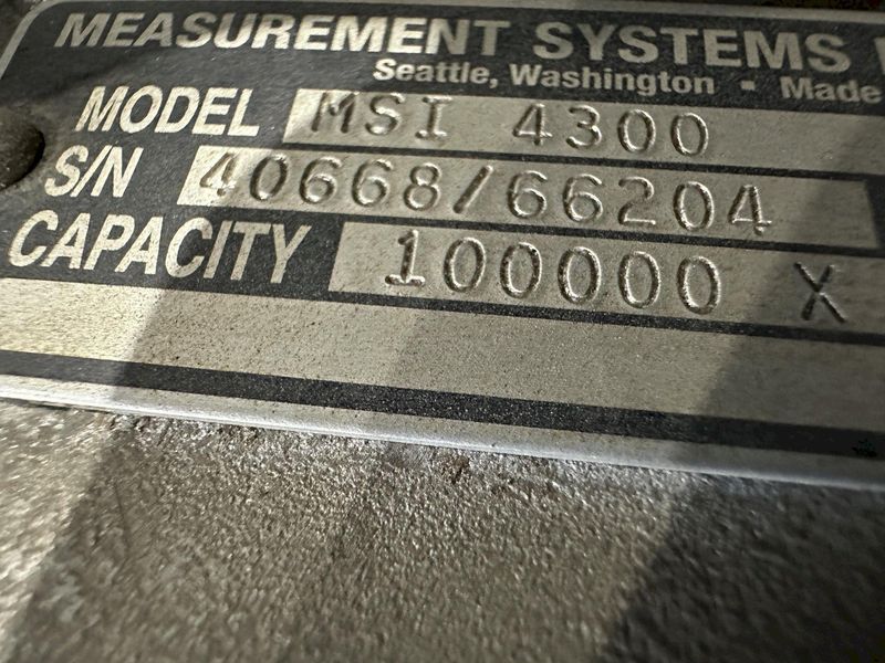100,000 LBS CAPACITY PORTA-WEIGH MODEL #MSI-4300 DIGITAL CRANE SCALE WITH HOOK: STOCK #21999