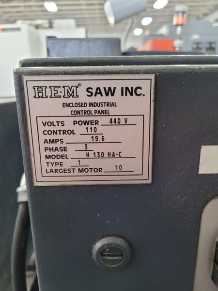 HEM H130HA-C 16″ x 16″ Automatic Horizontal Bandsaw (2014)