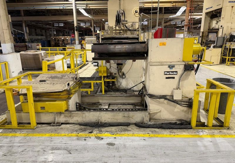 10000 LB X 14" X .183" PERFECTO UNCOILER AND STRAIGHTENER