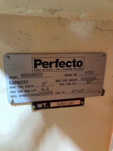 6000 LB x 12" SERVO FEEDLINE