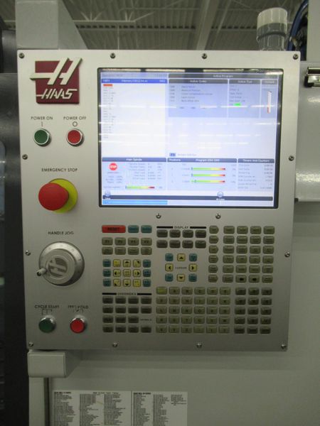 Haas TM-2P CNC Toolroom Mill, 40"x16"x16", 6K RPM, 10 Station ATC, Probing, Coolant System - Only 975 Spindle Hours!