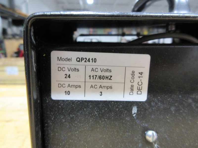 Quick Charge Corp, QP2410 Portable Battery Charger, 24 Volt 10 Amp - Auction Item