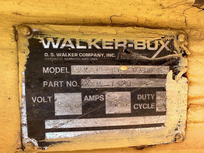 10,000 LBS x 14' WALKER MAGNETIC SPREADER LIFTING BEAM SYSTEM WITH (4) WALKER MAGNETS : STOCK 13