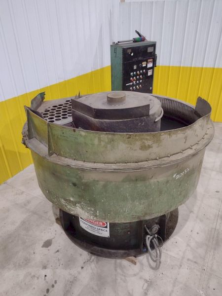 24 FT X 72" SWECO MODEL #FMD-24LR ROTARY BOWL VIBRATORY PARTS DEBURRING FINISHER: STOCK #20082